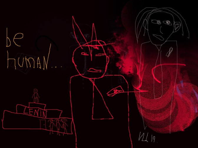 Ленин - рисунок фэнтези - королевские заметки