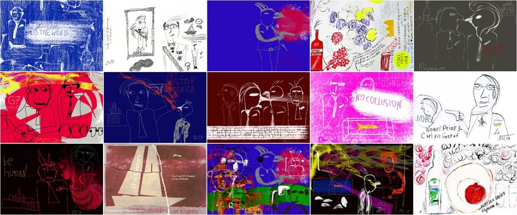 Современное искусство - Иллюстрации к книге Королевские Заметки в стиле фэнтези или хроники царствования Карла XVI Густава - Арт Директор Ганова Людмила